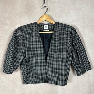 VTG Emanuel Ungaro ter Jacket Women 8 Avant Garde French Couture 80's Cropped
